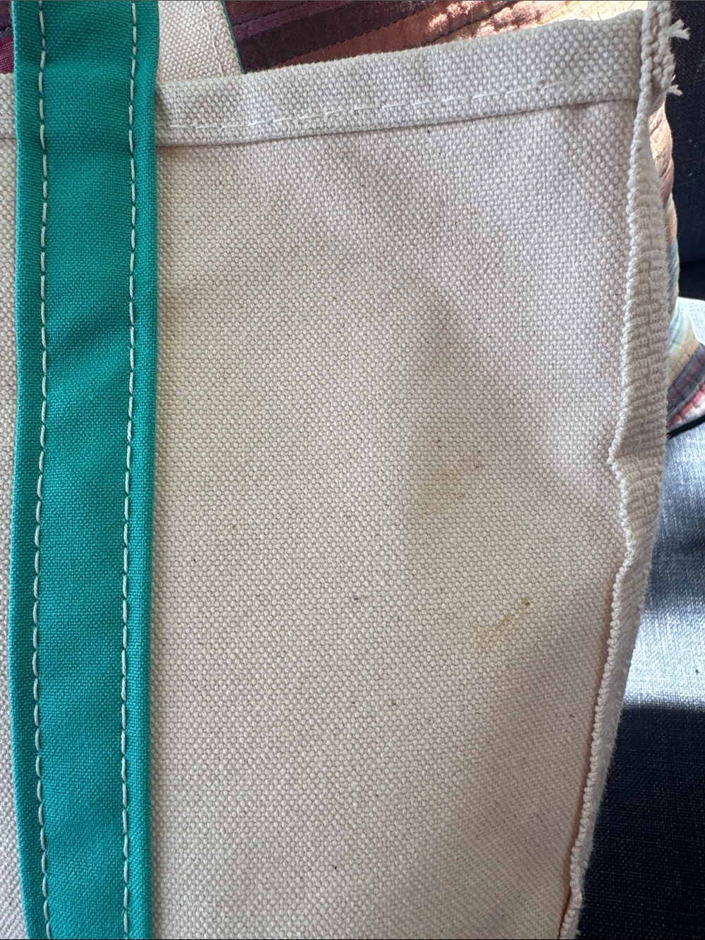 Vintage L.L. Bean Palm Tree Medium Tote - Picture 6 of 8